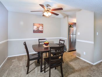 Spacious dining room and kitchen 